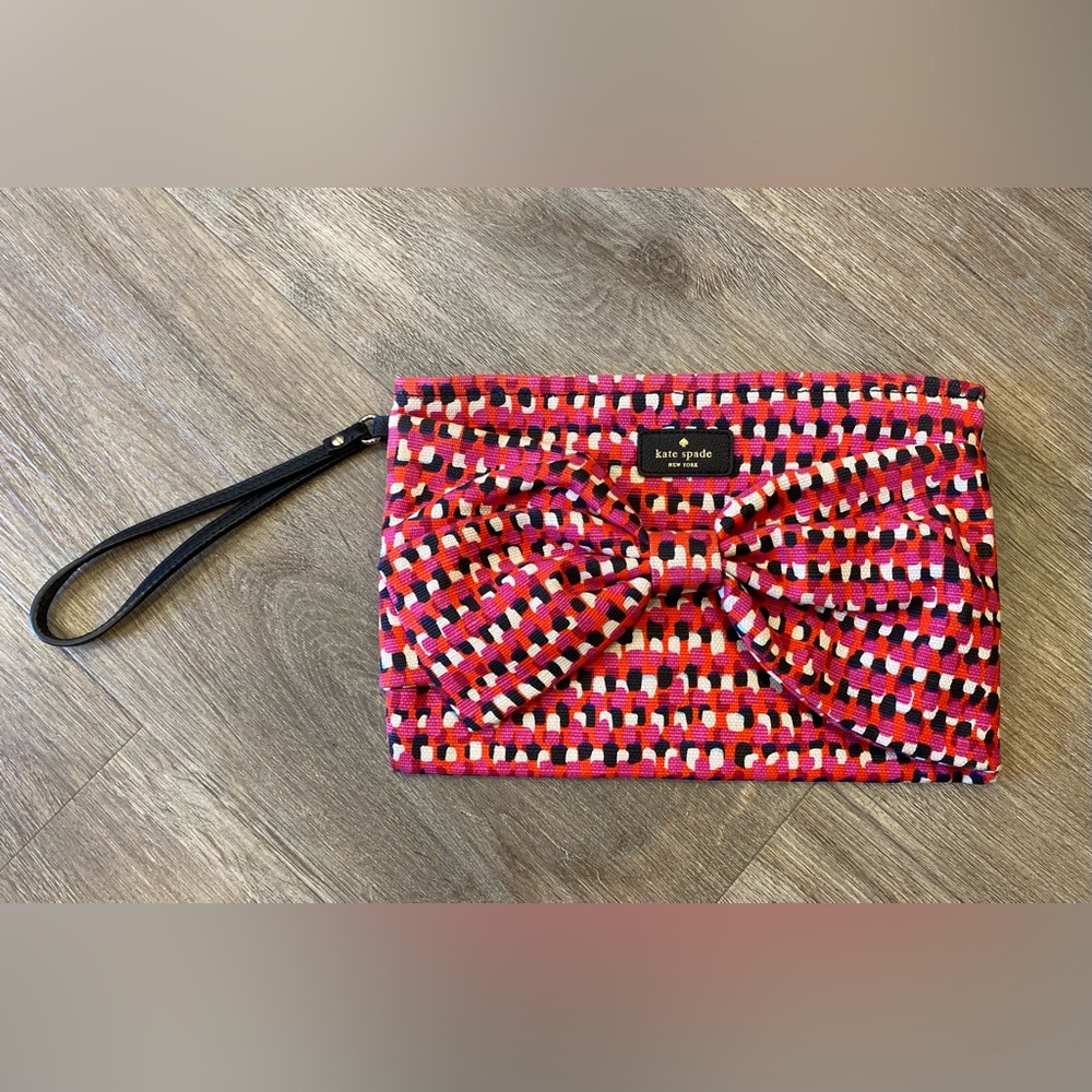 Kate Spade Pink Multicolor Clutch Bag